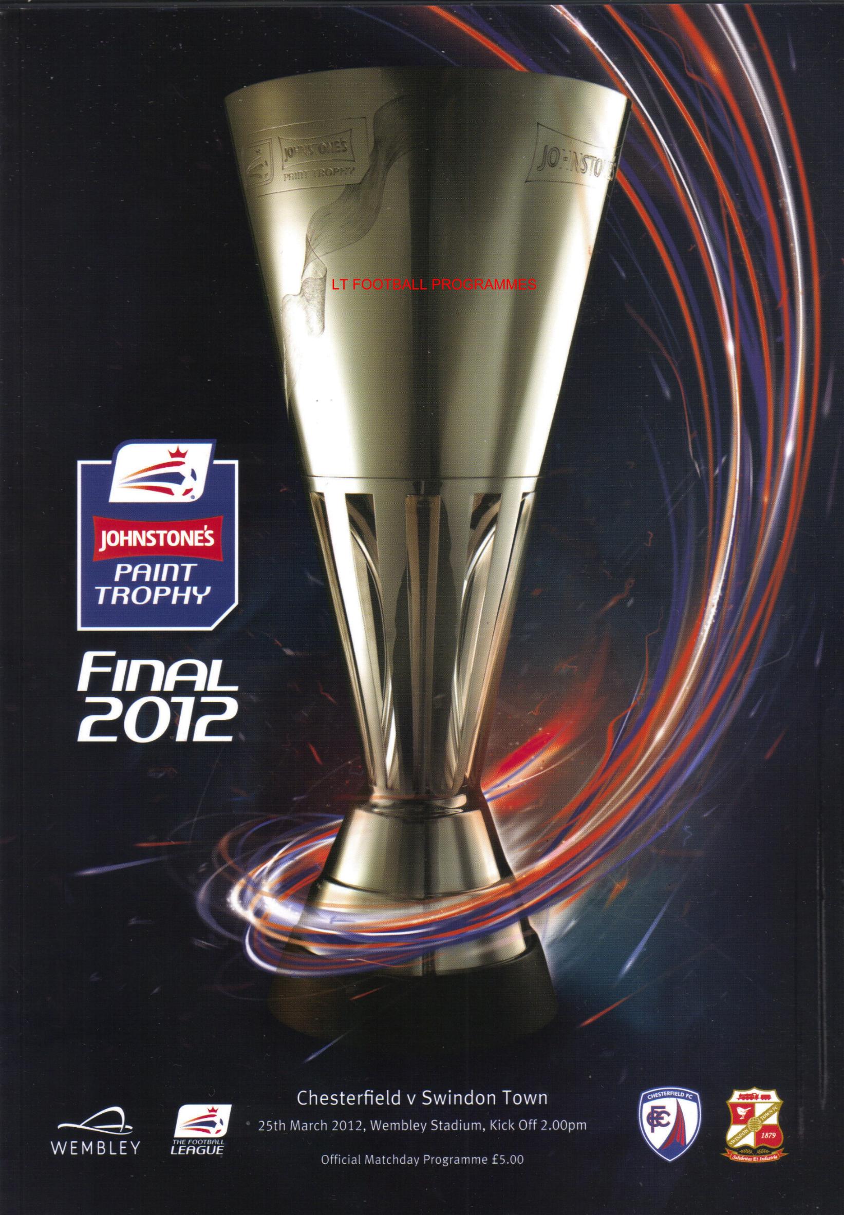 2012 JP TROPHY FINAL - CHESTERFIELD v SWINDON TOWN